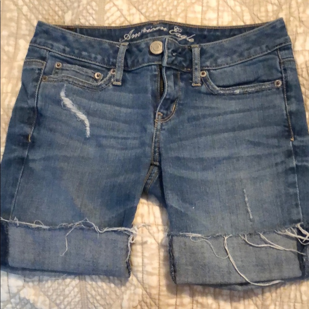 American eagle denim shorts size 0